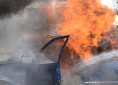They found a stolen car burning between Vidin villages thumbnail