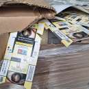 Над 20 тона заготовки за цигарени кутии задържаха митничарите във Видин