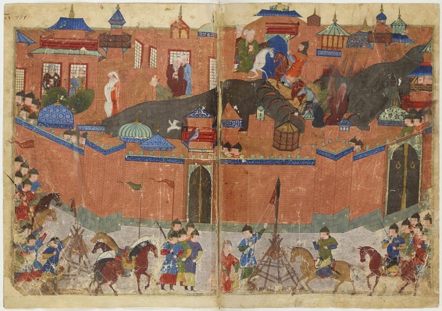 Обсадата на Багдад (1258). Sayf al-vâhidî et al. / Public Domain